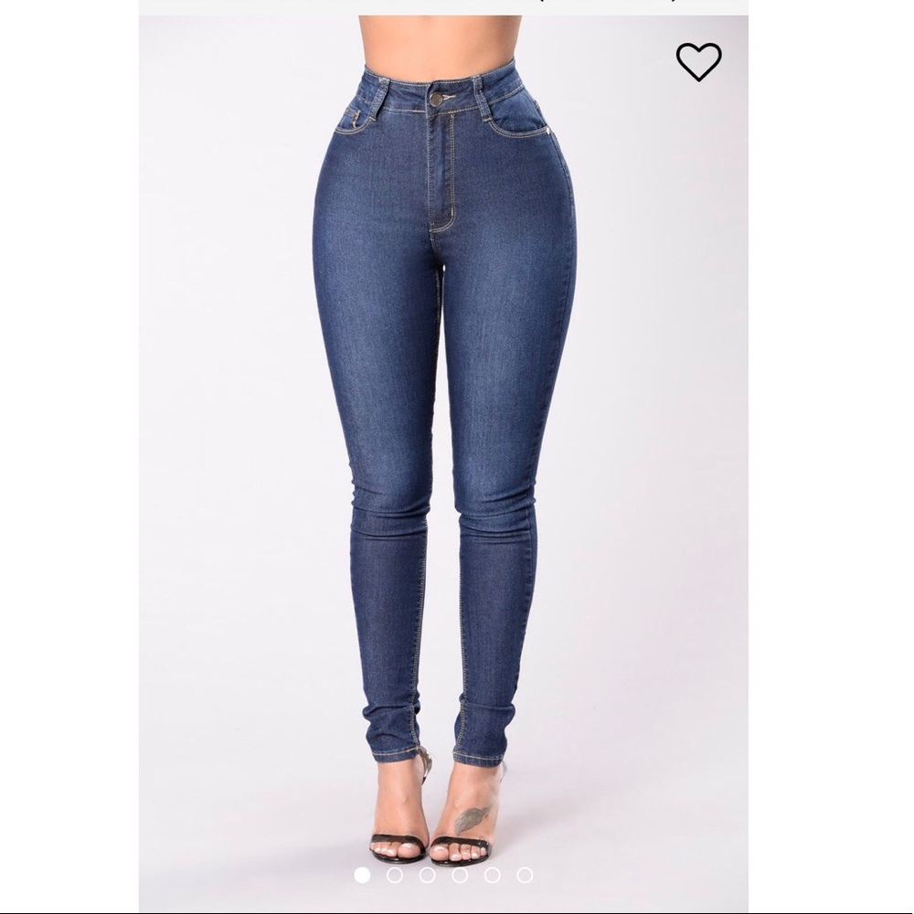 MYA Dark High Waisted Skinny Jeans